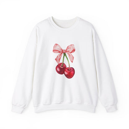 Cherry Coquette Bow Sweatshirt