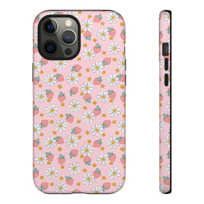 Strawberry Floral Phone Case