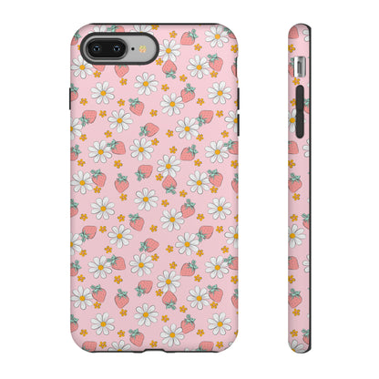 Strawberry Floral Phone Case