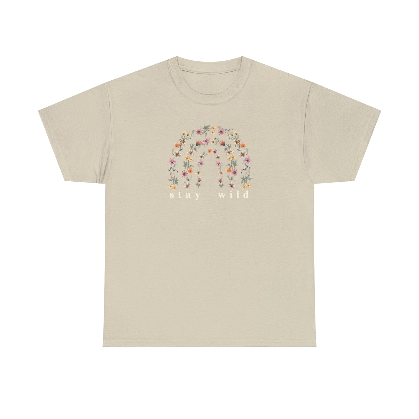 Floral Rainbow Stay Wild Shirt