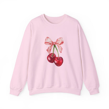 Cherry Coquette Bow Sweatshirt