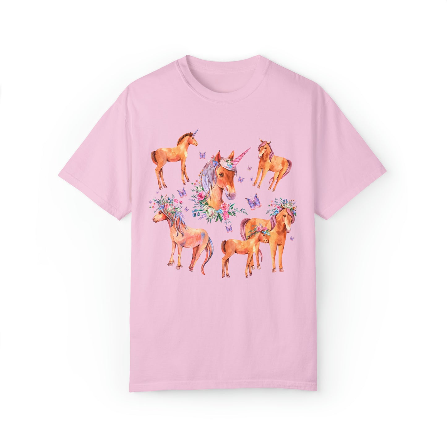 Comfort Colors Rainbow Unicorn Vintage 80s Style Shirt