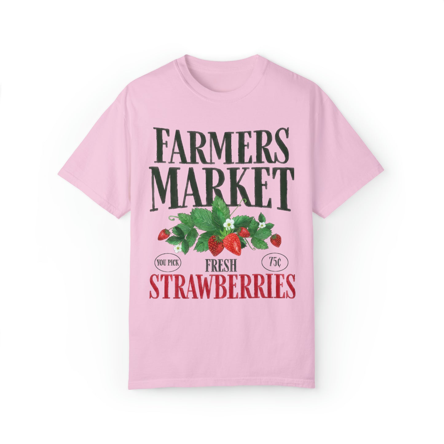 Comfort Colors Strawberry Farmers Market Shirt