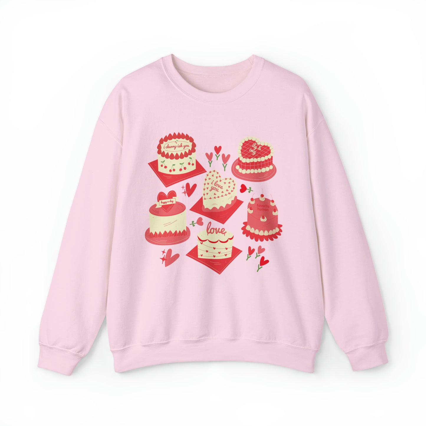 Valentine's Day Heart Cake Sweatshirt