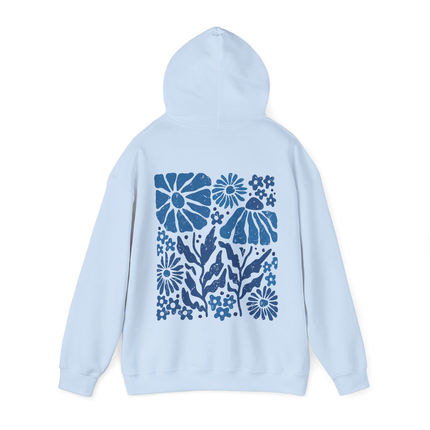 Blue Pressed Flower Hoodie