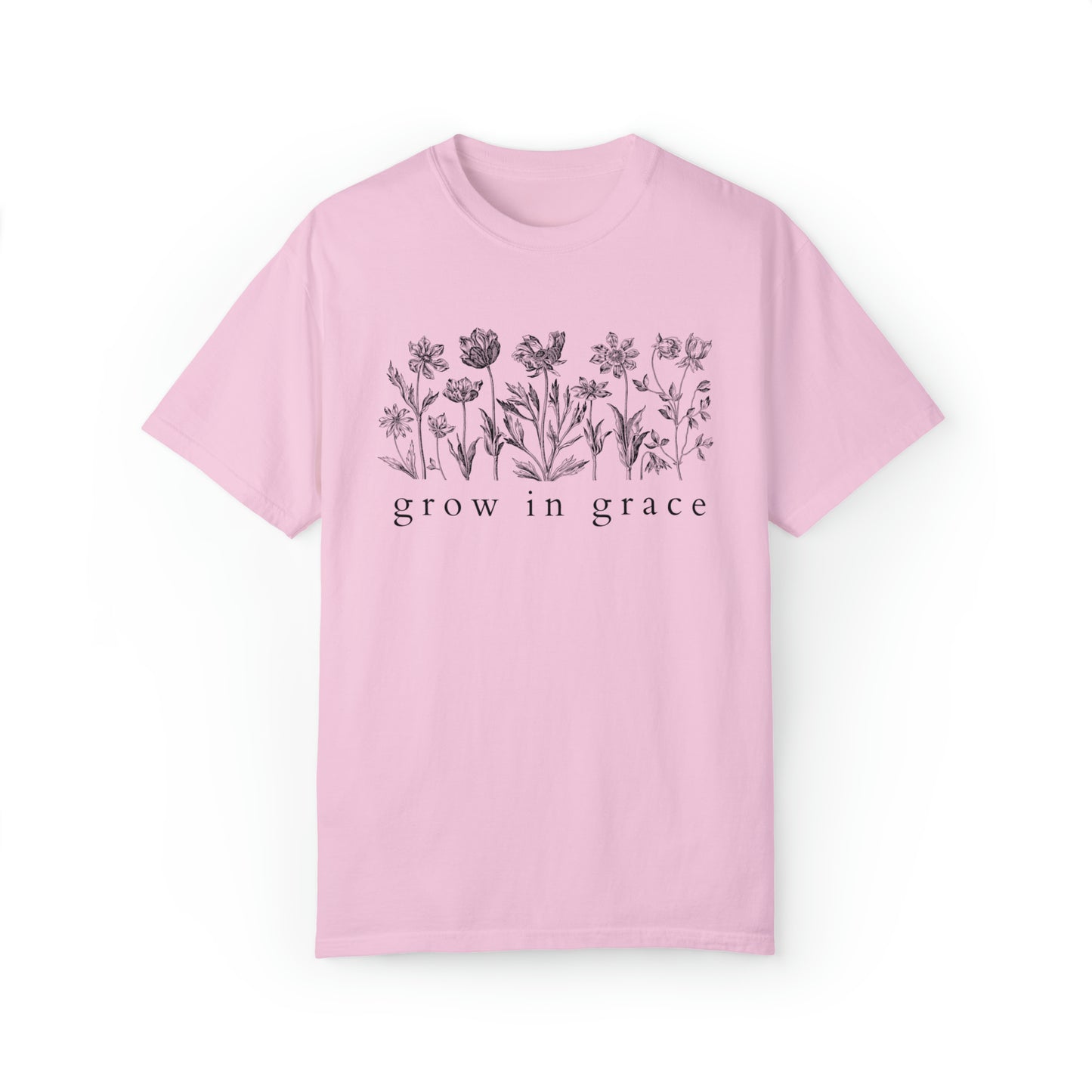 Grow in Grace Comfort Colors Christian Shirt