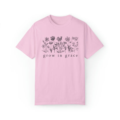 Grow in Grace Comfort Colors Christian Shirt