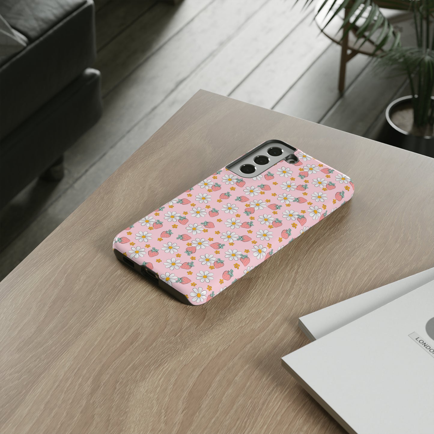 Strawberry Floral Phone Case