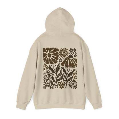 Tan Pressed Flower Hoodie