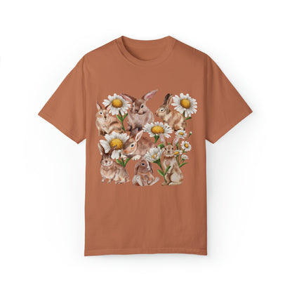 Comfort Colors Floral Rabbit Shirt