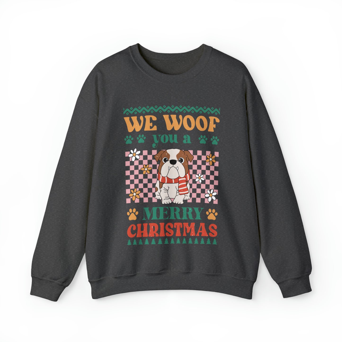 Christmas Bulldog Ugly Sweater