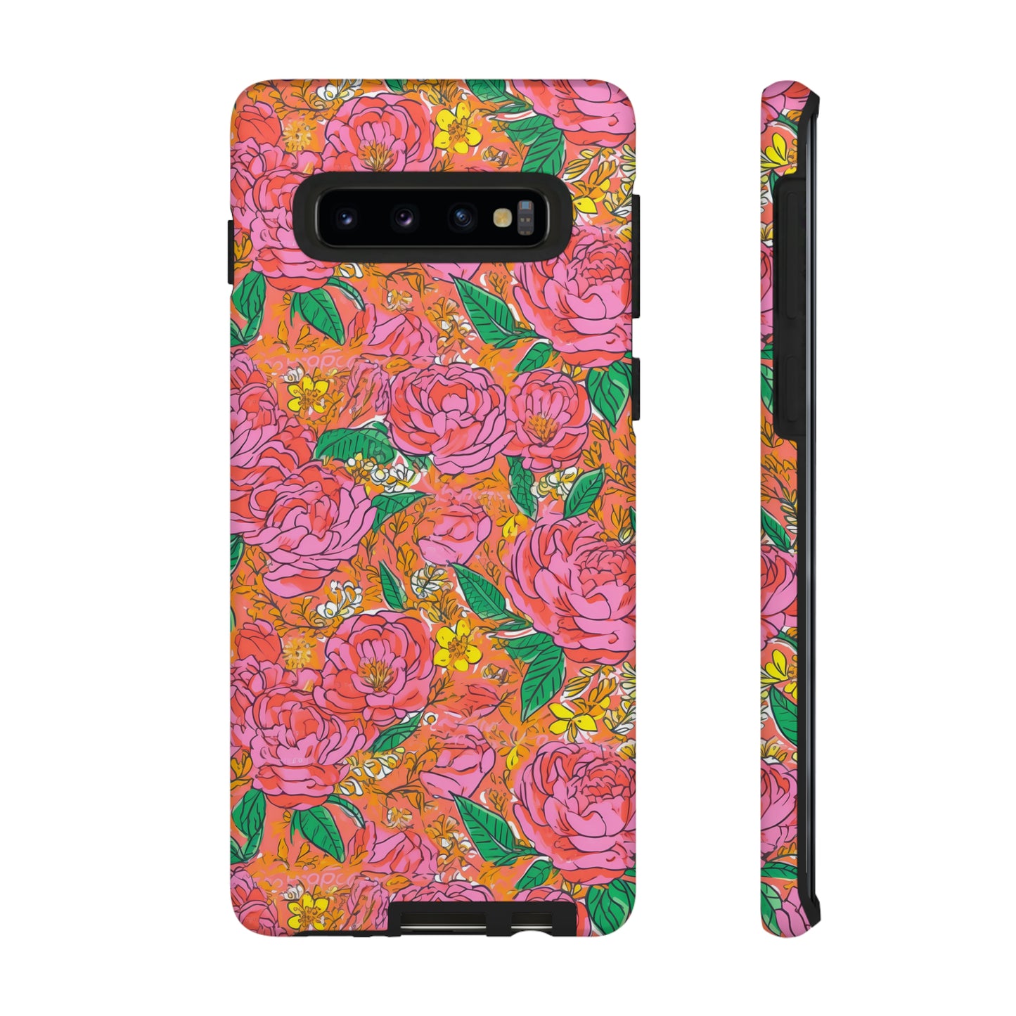 Orange Floral Phone Case