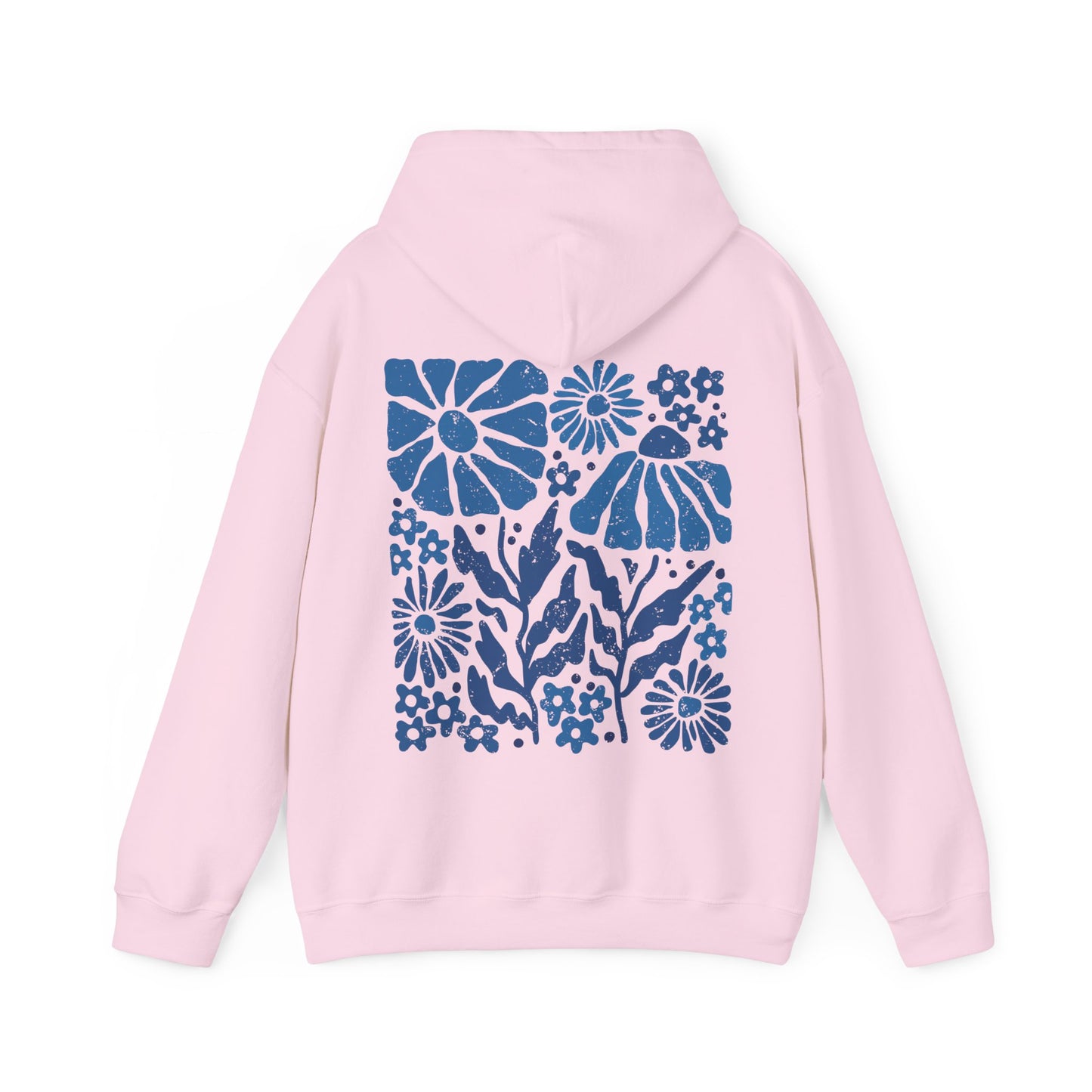 Blue Pressed Flower Hoodie