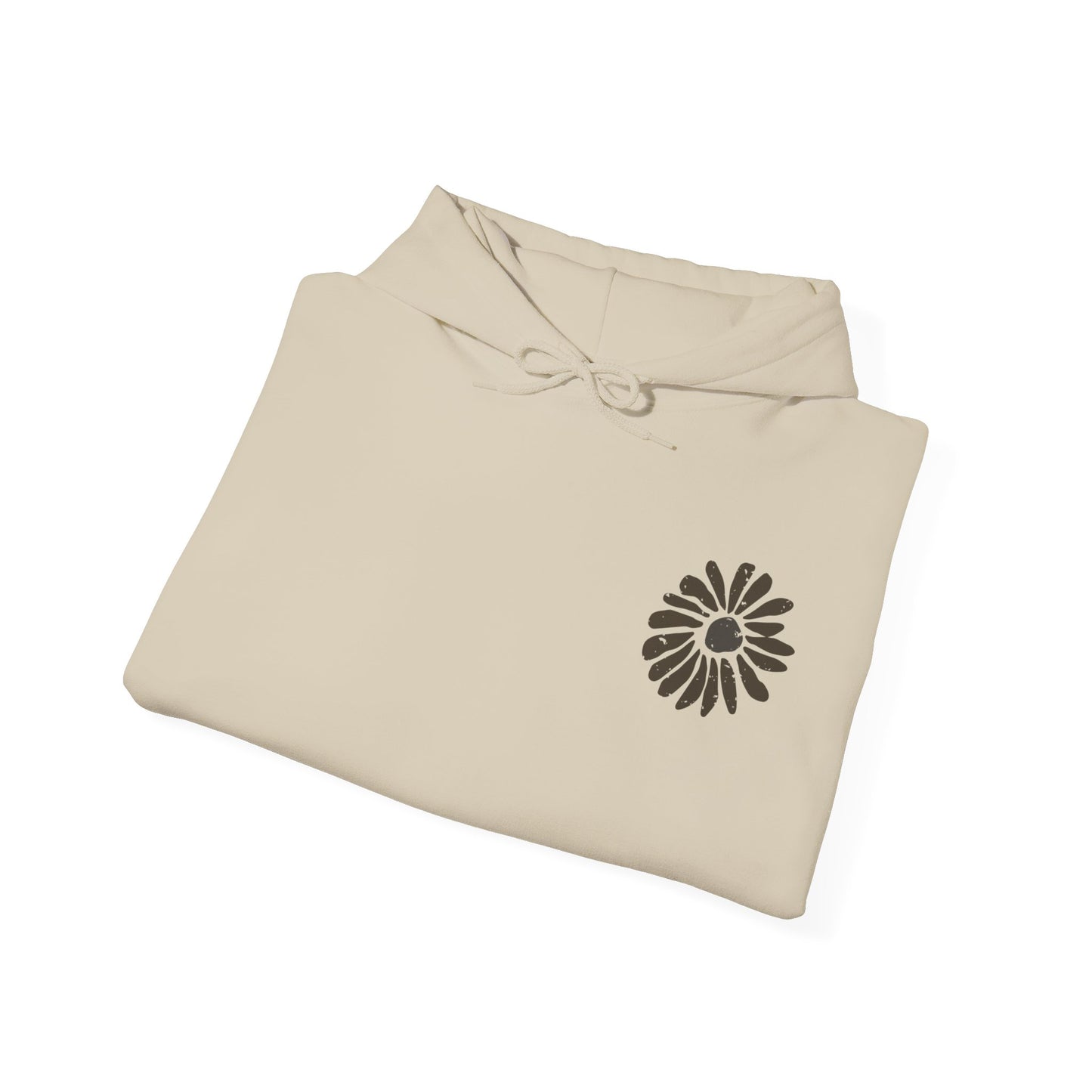 Tan Pressed Flower Hoodie