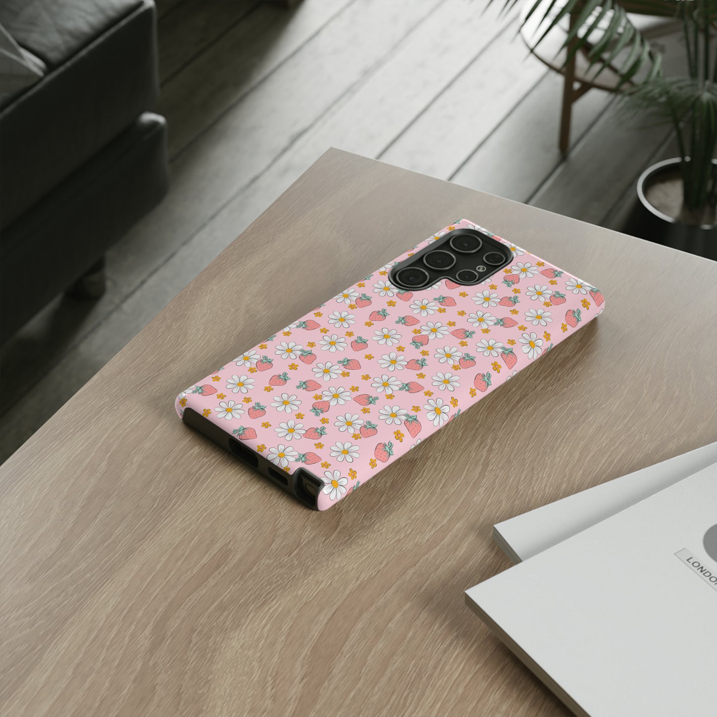 Strawberry Floral Phone Case