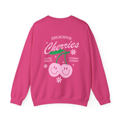 Hot Pink Cherries Sweatshirt