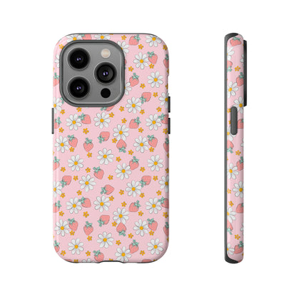 Strawberry Floral Phone Case