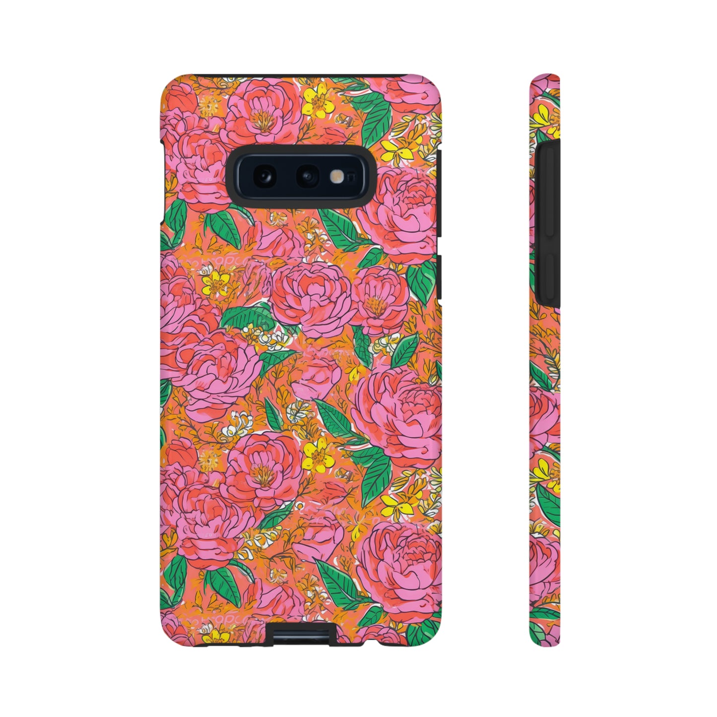 Orange Floral Phone Case