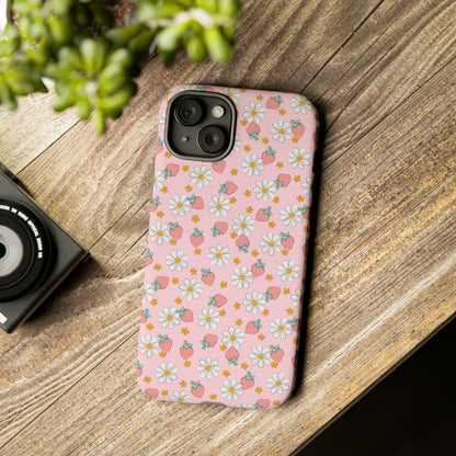 Strawberry Floral Phone Case