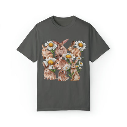 Comfort Colors Floral Rabbit Shirt