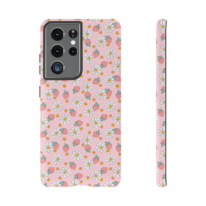 Strawberry Floral Phone Case