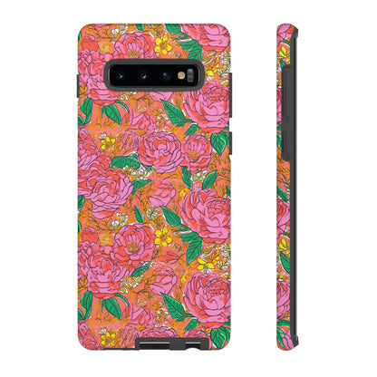 Orange Floral Phone Case