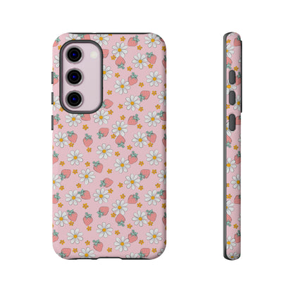 Strawberry Floral Phone Case