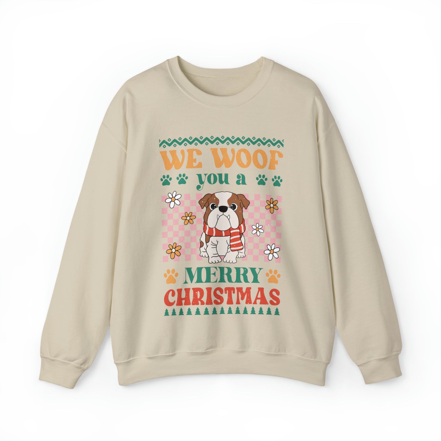 Christmas Bulldog Ugly Sweater