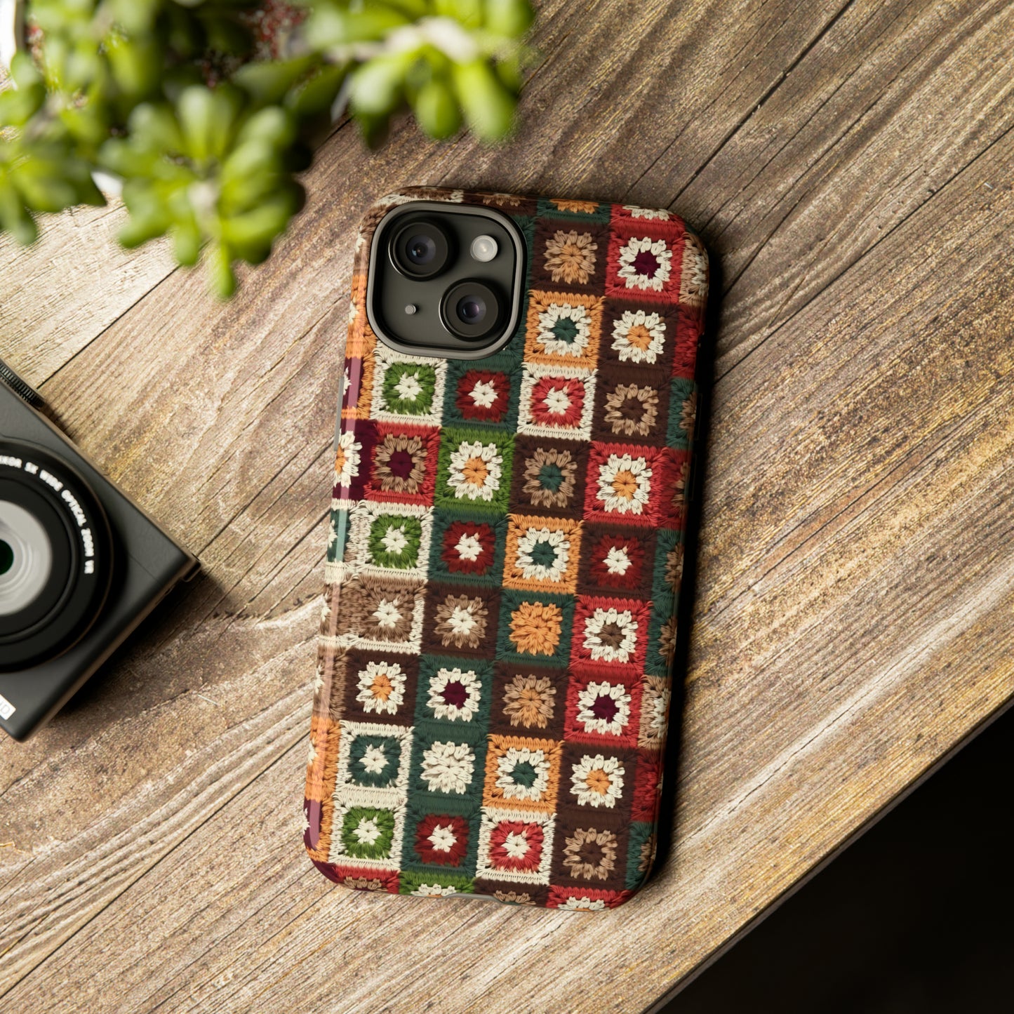 Granny Square Crochet Blanket Phone Case