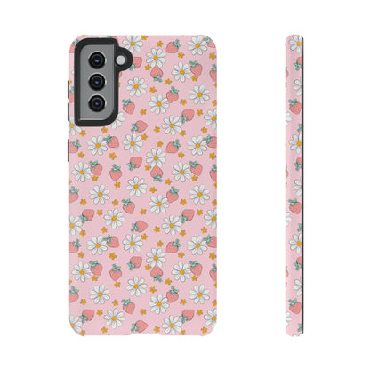 Strawberry Floral Phone Case