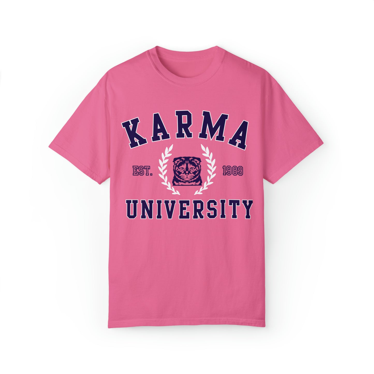 Comfort Colors Karma Cat University Shirt