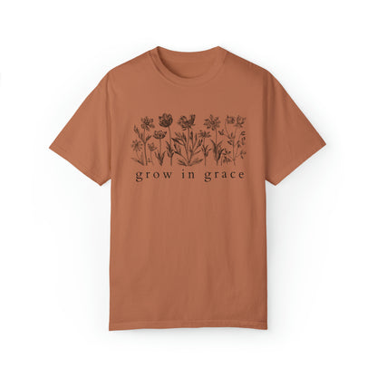 Grow in Grace Comfort Colors Christian Shirt