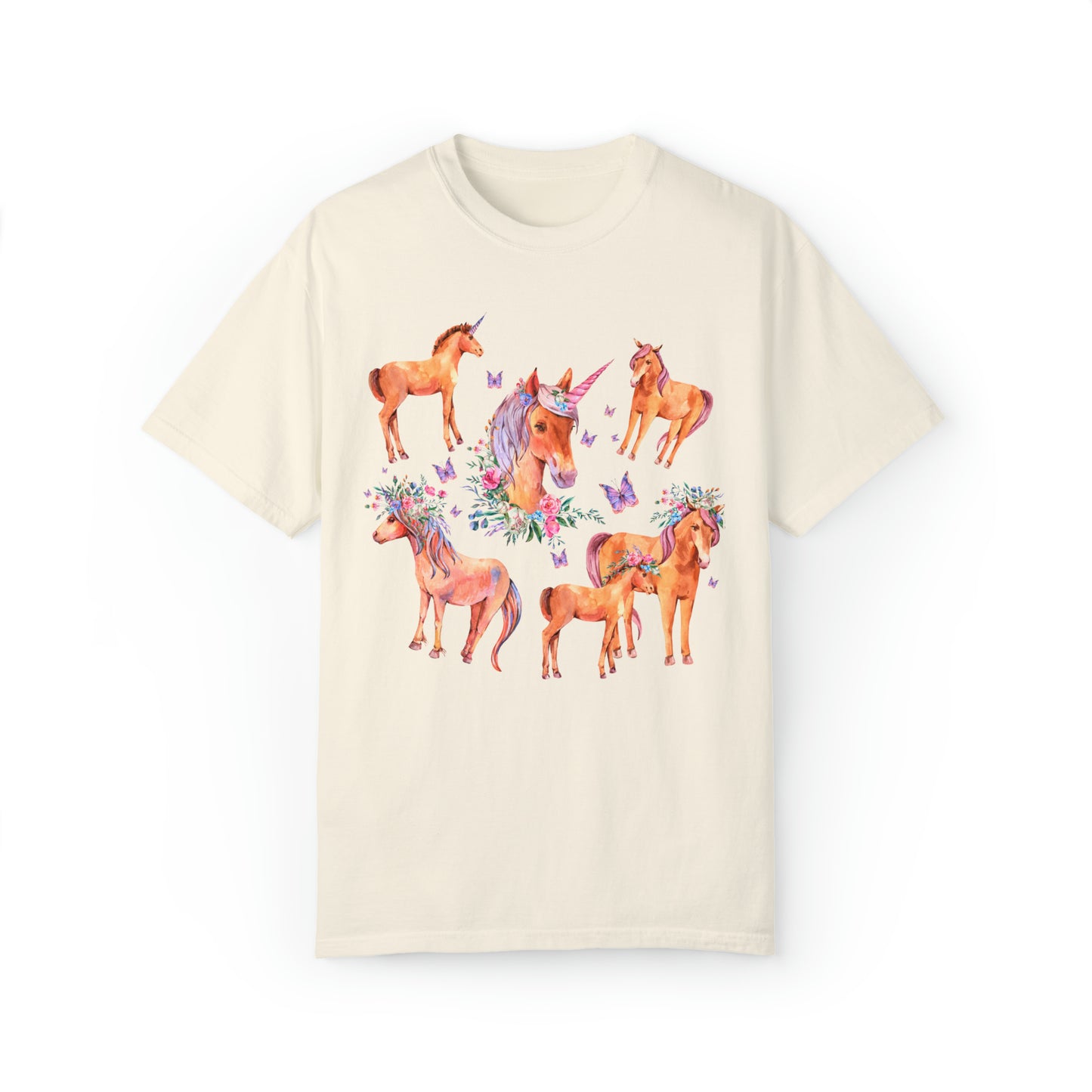 Comfort Colors Rainbow Unicorn Vintage 80s Style Shirt