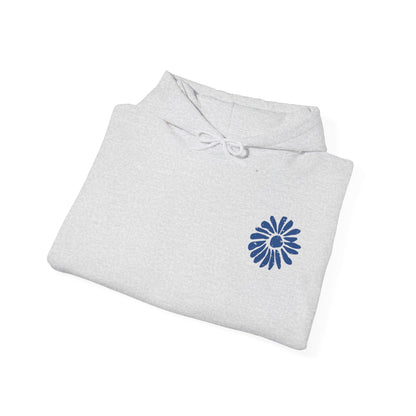 Blue Pressed Flower Hoodie