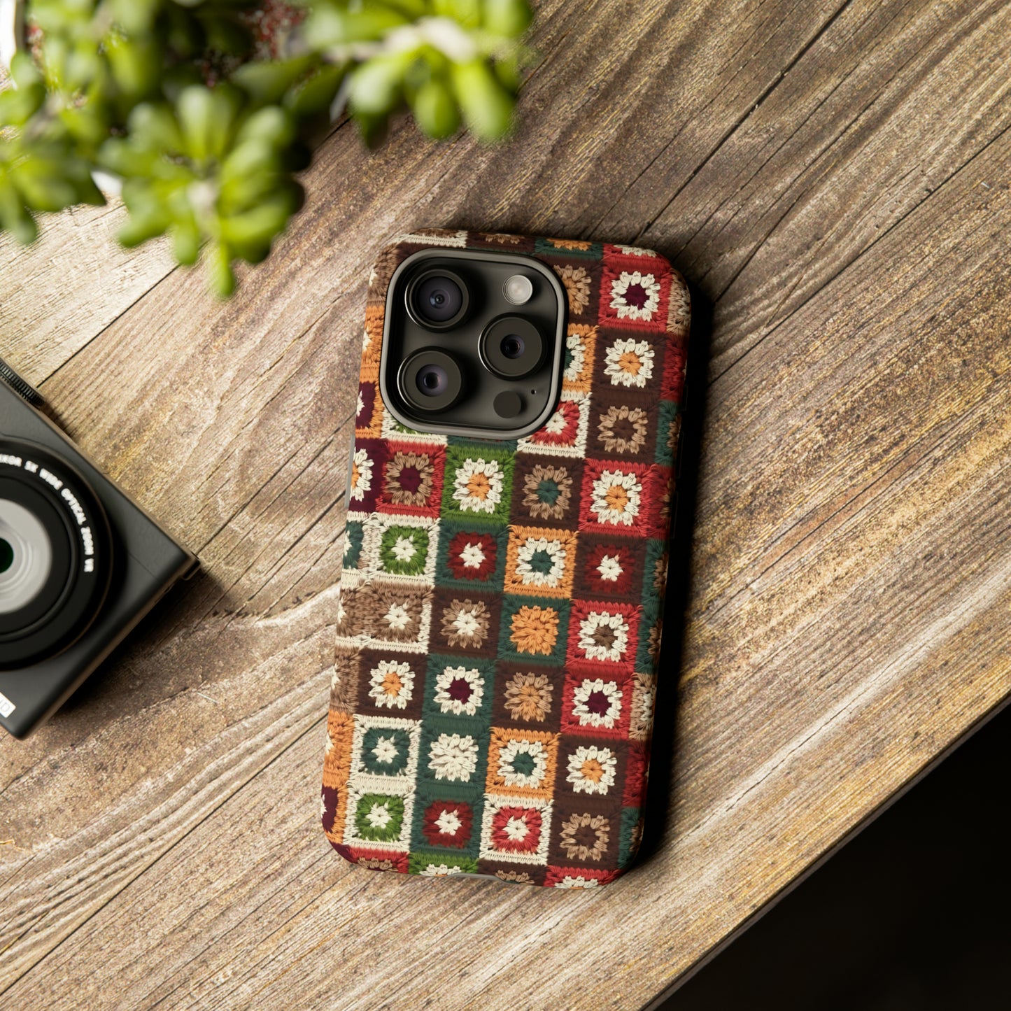 Granny Square Crochet Blanket Phone Case