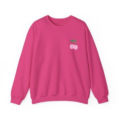 Hot Pink Cherries Sweatshirt