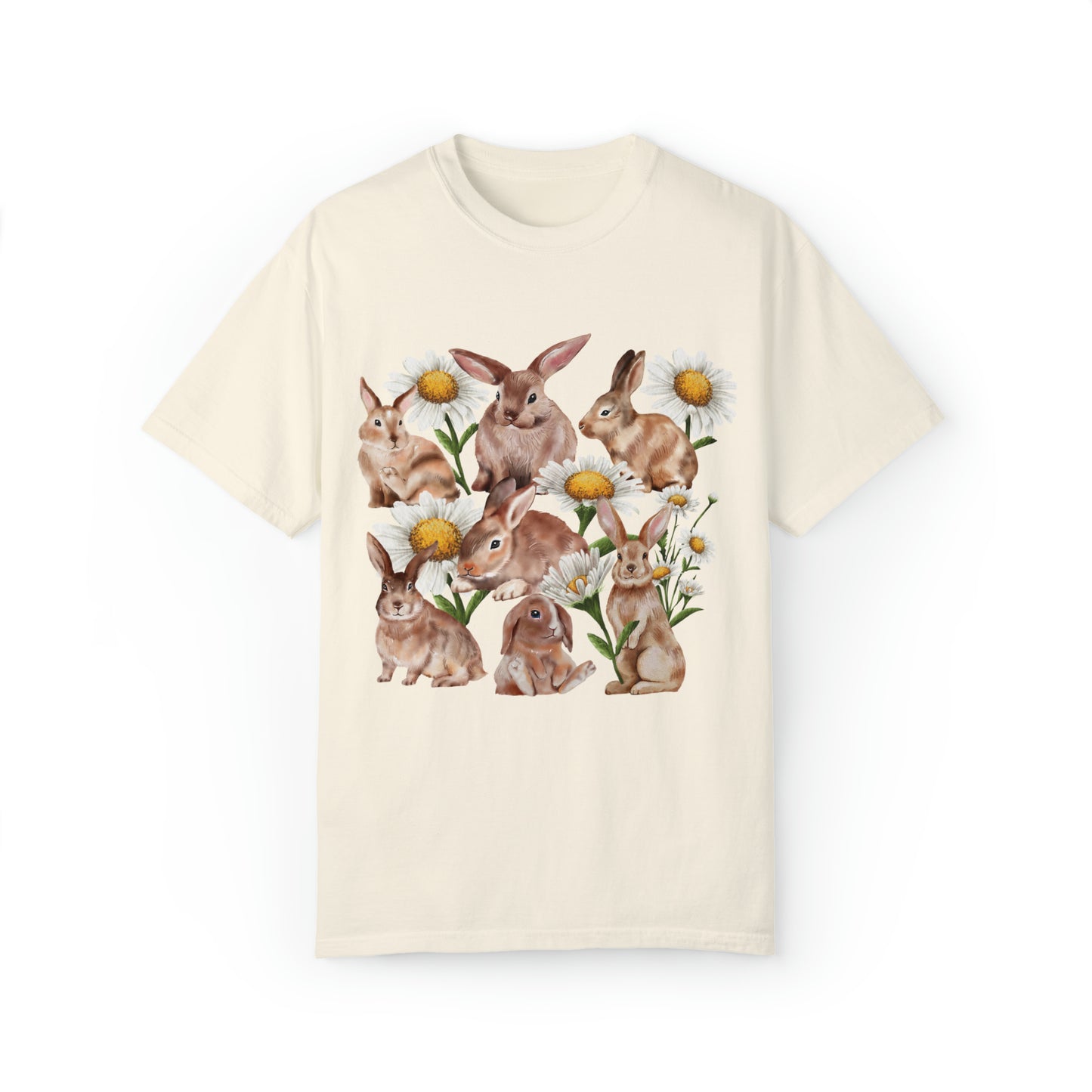 Comfort Colors Floral Rabbit Shirt