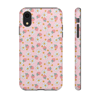 Strawberry Floral Phone Case