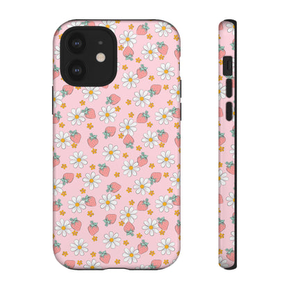 Strawberry Floral Phone Case