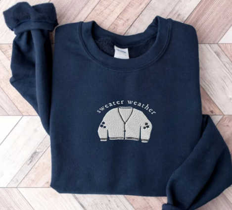 Embroidered Sweater Weather Crewneck