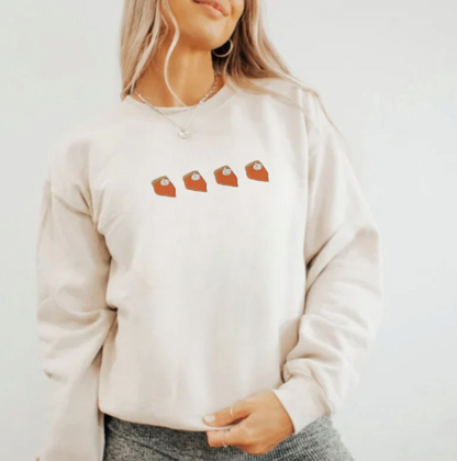 Embroidered Pumpkin Pie Sweatshirt