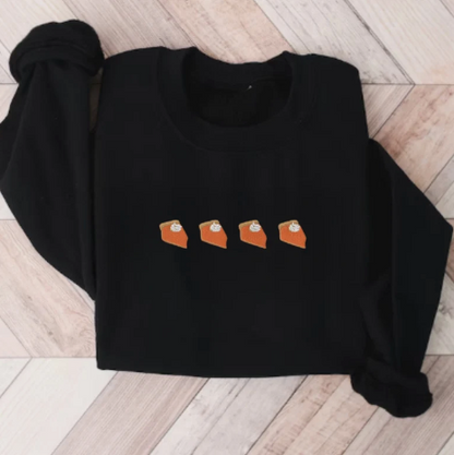 Embroidered Pumpkin Pie Sweatshirt