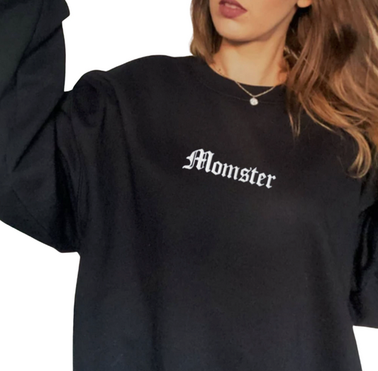 Embroidered Momster Sweatshirt