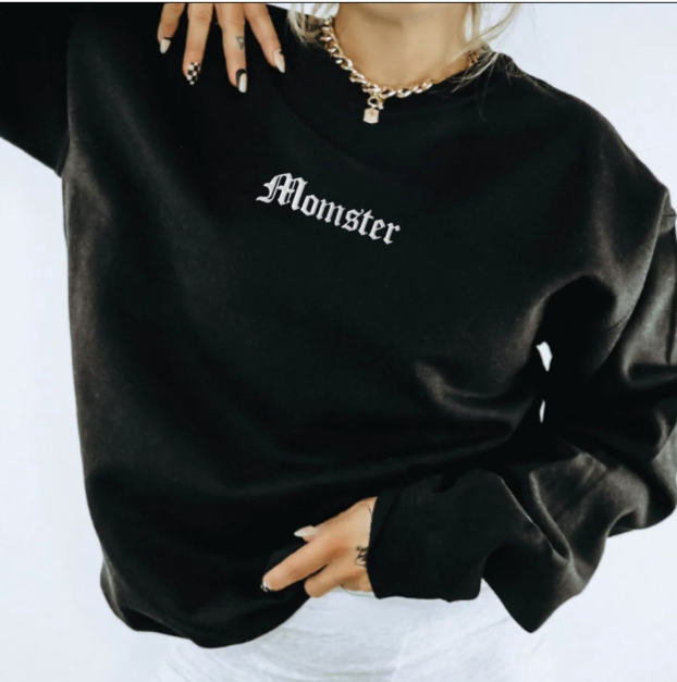 Embroidered Momster Sweatshirt