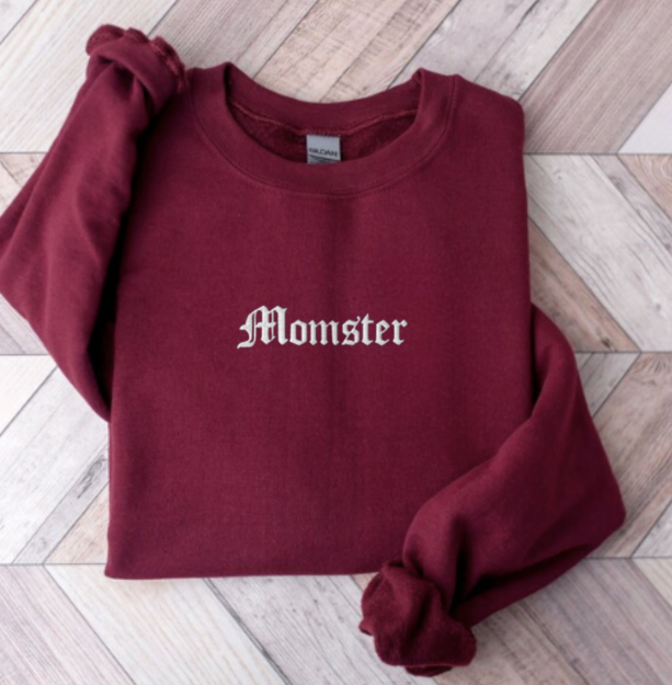 Embroidered Momster Sweatshirt