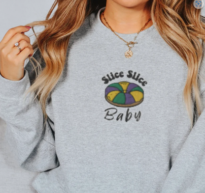 Embroidered King Cake Sweatshirt