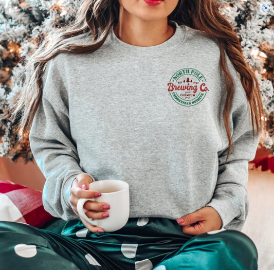 Embroidered North Pole Sweatshirt