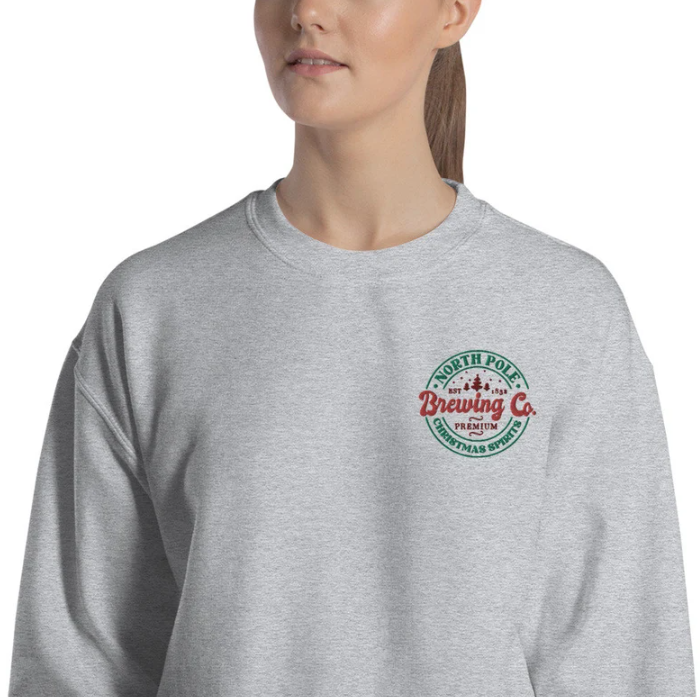 Embroidered North Pole Sweatshirt