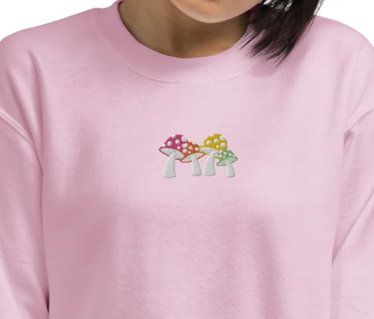 Embroidered Mushroom Sweatshirt