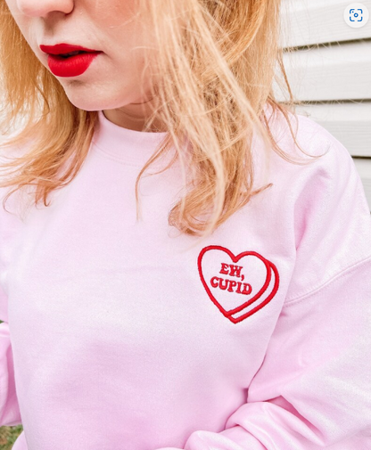 Embroidered Ew Cupid Sweatshirt